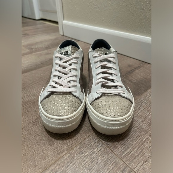 P448 Thea grey sparkle sneaker size 38 women - Picture 5 of 9